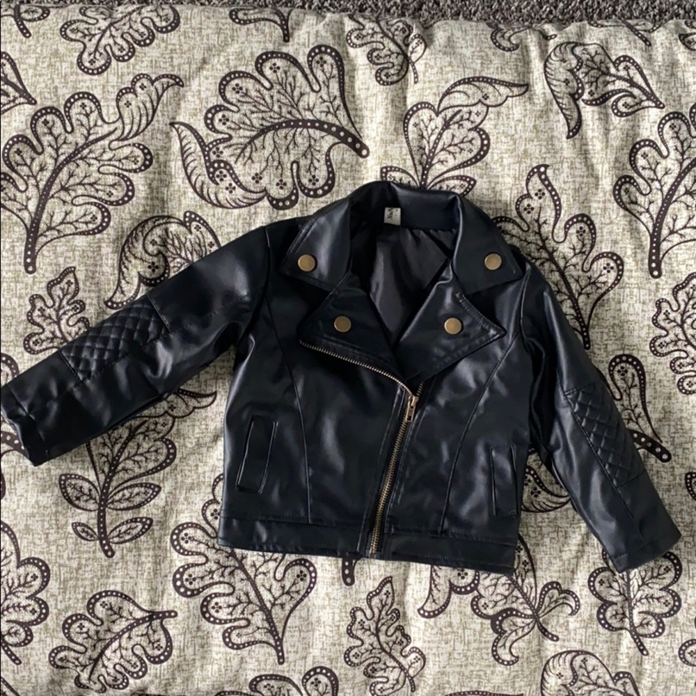 Toddler leather jacket SOOO CUTE